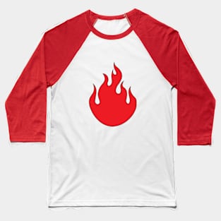 Fire logo Baseball T-Shirt